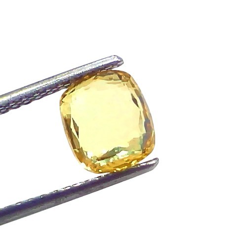 3.05 Ct Certified Unheated Untreated Natural Ceylon Yellow Sapphire Pukhraj 3.05 Ct Certified Unheated Untreated Natural Ceylon Yellow Sapphire Pukhraj