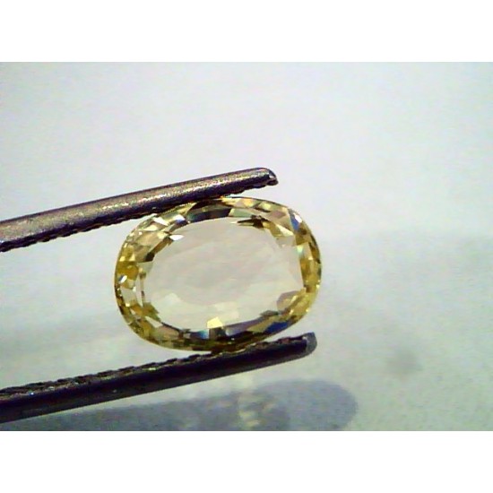 3.06 Ct Unheated Untreated Natural Ceylon Yellow Sapphire Gems