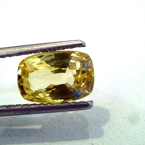 3.04 Ct Unheated Untreated Natural Ceylon Yellow Sapphire AAAAA