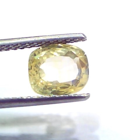 3.11 Ct Unheated Untreated Natural Ceylon Yellow Sapphire Gemstone
