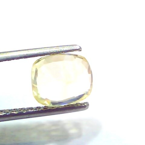 3.11 Ct Unheated Untreated Natural Ceylon Yellow Sapphire Gemstone