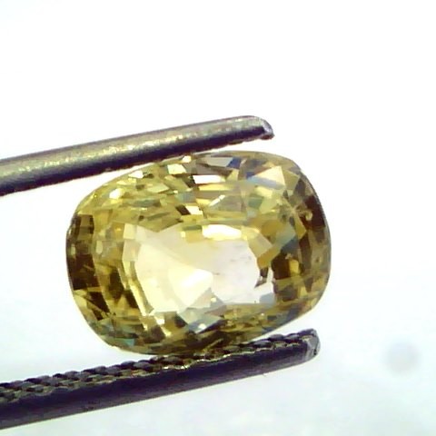 3.19 Ct Unheated Untreated Natural Ceylon Srilankan Yellow Sapphire