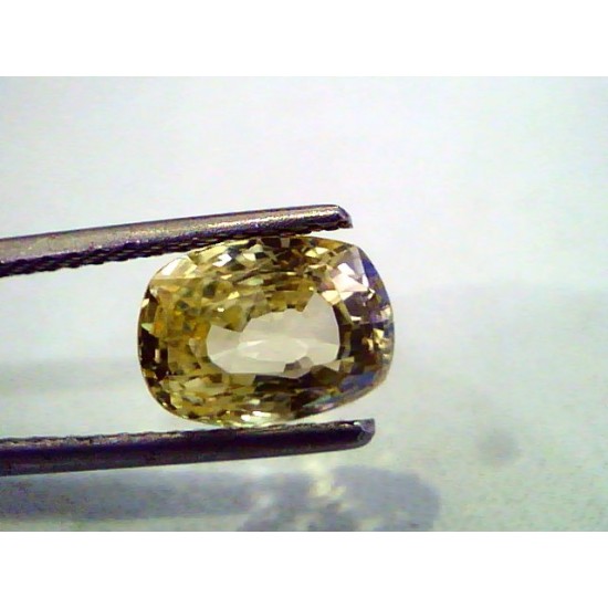 3.25 Ct Unheated Untreated Natural Ceylon Yellow Sapphire Gems