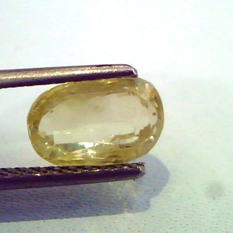 3.25 Ct Unheated Untreated Natural Ceylon Yellow Sapphire
