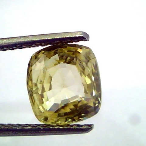3.28 Ct Unheated Untreated Natural Ceylon Srilankan Yellow Sapphire