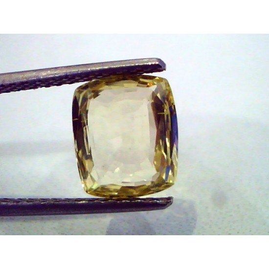 3.37 Ct Unheated Untreated Natural Ceylon Yellow Sapphire Gems