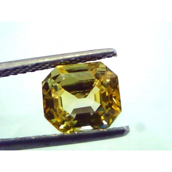 3.27 Ct Top Grade Unheated Natural Ceylon Yellow Sapphire AAAA