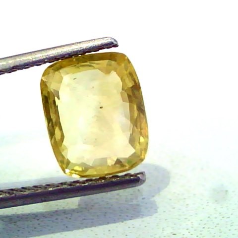 3.31 Ct Unheated Untreated Natural Ceylon Yellow Sapphire +++