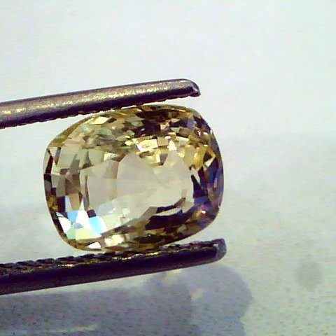 3.27 Ct Unheated Untreated Natural Ceylon Yellow Sapphire Gems