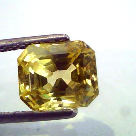 3.35 Ct Unheated Untreated Natural Ceylon Yellow Sapphire AAA