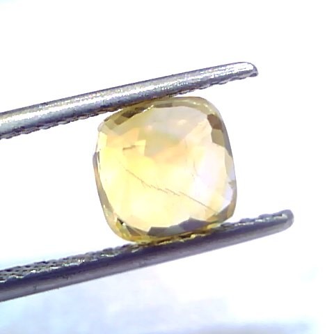 3.42 Ct Unheated Untreated Natural Ceylon Yellow Sapphire Pukhraj