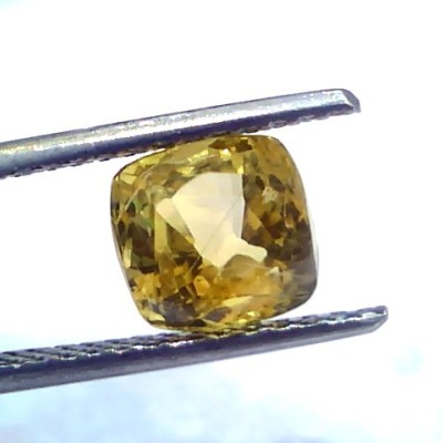 3.42 Ct Unheated Untreated Natural Ceylon Yellow Sapphire Pukhraj