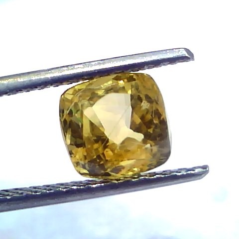 3.42 Ct Unheated Untreated Natural Ceylon Yellow Sapphire Pukhraj