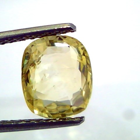 3.40 Ct Unheated Untreated Natural Ceylon Srilankan Yellow Sapphire