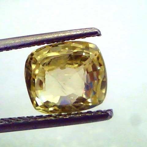 3.49 Ct Unheated Untreated Natural Ceylon Srilankan Yellow Sapphire