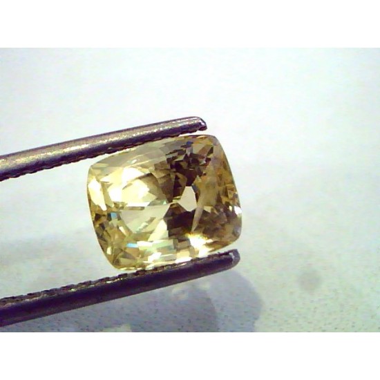 3.51 Ct Unheated Untreated Natural Ceylon Yellow Sapphire Gems