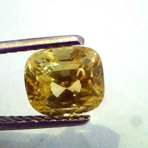 3.55 Ct Unheated Untreated Natural Ceylon Yellow Sapphire AAA