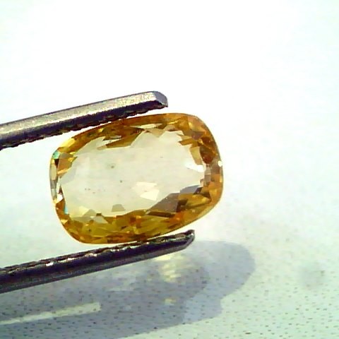 3.59 Ct Unheated Untreated Natural Ceylon Yellow Sapphire A+++