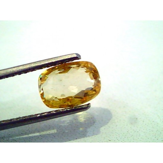 3.59 Ct Unheated Untreated Natural Ceylon Yellow Sapphire A+++