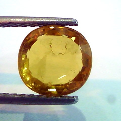 3.68 Ct Natural Yellow Sapphire Pukhraj Jupiter Gemstone(Heated)