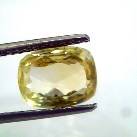 3.69 Ct Unheated Untreated Natural Ceylon Srilankan Yellow Sapphire