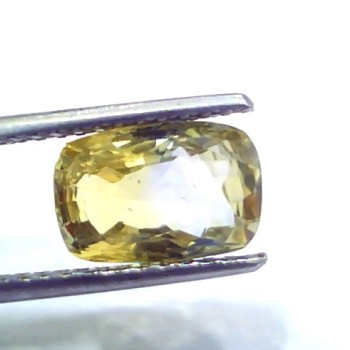 3.71 Ct Unheated Untreated Yellow Blue Mix Pitambari Pukhraj Sapphire