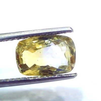 3.71 Ct Unheated Untreated Yellow Blue Mix Pitambari Pukhraj Sapphire