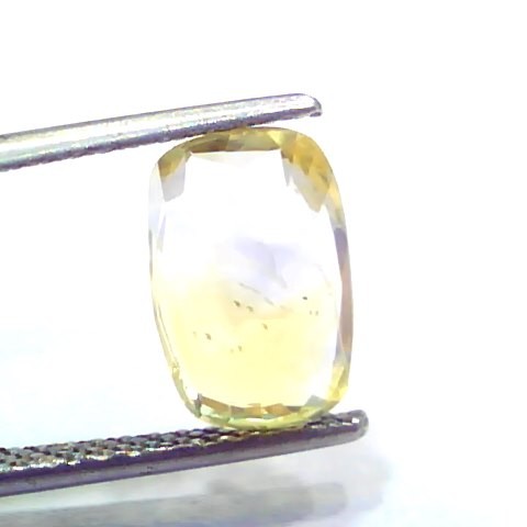 3.71 Ct Unheated Untreated Yellow Blue Mix Pitambari Pukhraj Sapphire