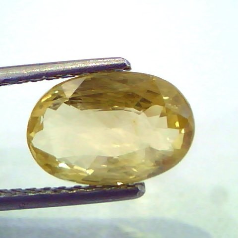 3.69 Ct Unheated Untreated Natural Ceylon Yellow Sapphire Gems
