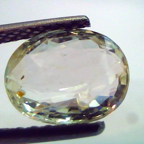 3.74 Ct Unheated Untreted Natural Ceylon Yellow Sapphire/Pukhraj