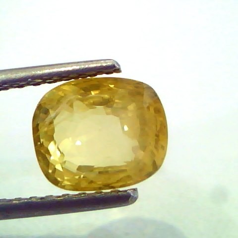 3.75 Ct Unheated Untreated Natural Ceylon Yellow Sapphire Gems
