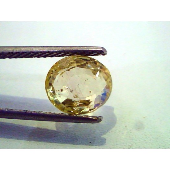 3.87 Ct Unheated Untreated Natural Ceylon Yellow Sapphire Gems