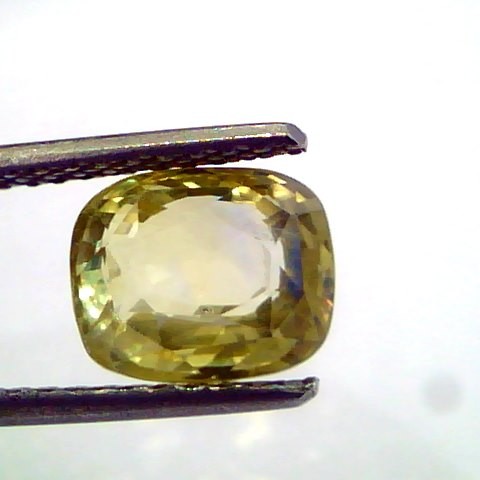 3.92 Ct Unheated Untreated Natural Ceylon Srilankan Yellow Sapphire