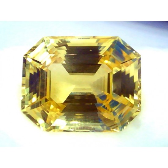 Huge 32.32 Ct GII Certified Unheated Untreated Natural Ceylon Yellow Sapphire **RARE**