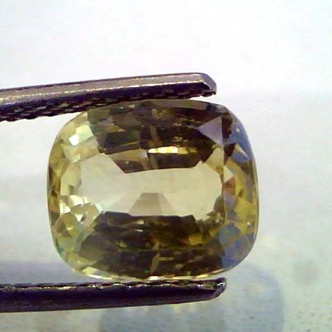 4.10 Ct Unheated Untreted Natural Ceylon Yellow Sapphire/Pukhraj