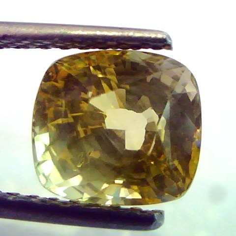 4.08 Ct Unheated Untreated Natural Ceylon Yellow Sapphire AAA