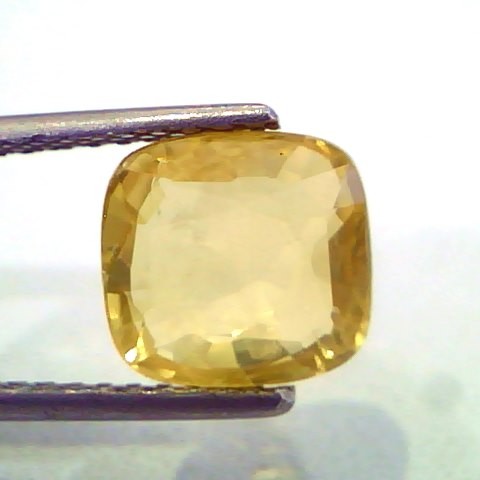 4.18 Ct Unheated Untreated Natural Ceylon Yellow Sapphire Gems