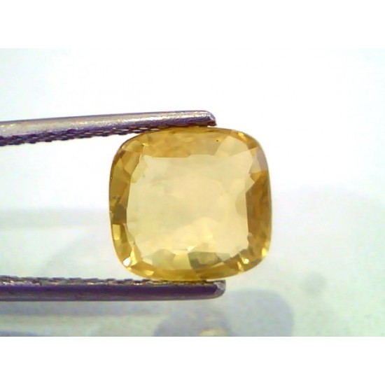 4.18 Ct Unheated Untreated Natural Ceylon Yellow Sapphire Gems