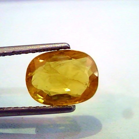 4.16 Ct Natural Premium Bangkok Yellow Sapphire/Pukhraj Heated