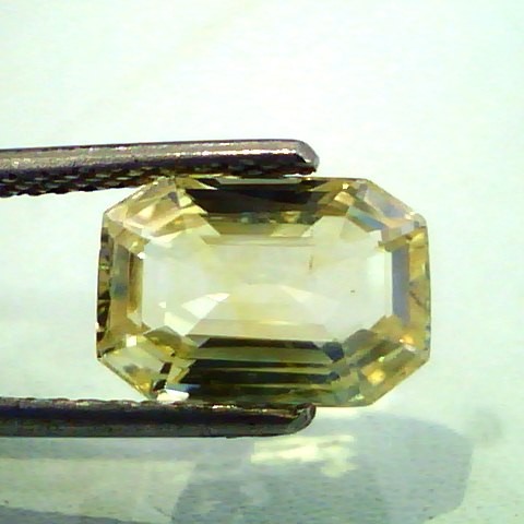 4.21 Ct GII Certi Unheat Untreat Natural Ceylon Yellow Sapphire