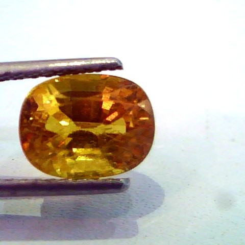 4.27 Ct Natural Premium Bangkok Yellow Sapphire/Pukhraj Heated