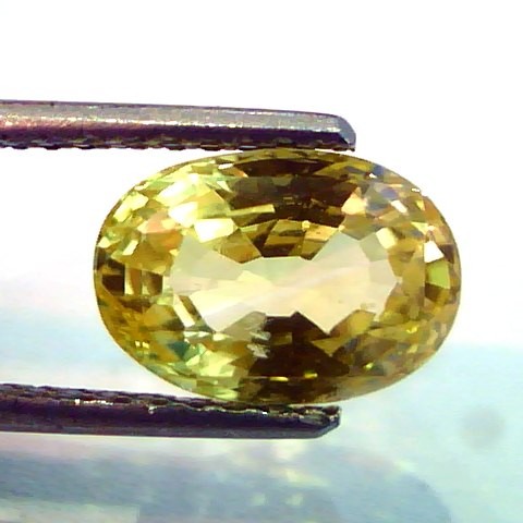 4.46 Ct Unheat Untreted Top Grade Natural Ceylon Yellow Sapphire