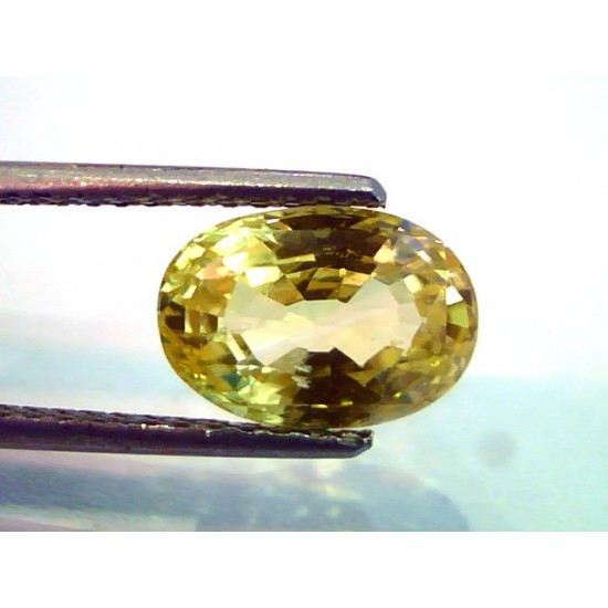 4.46 Ct Unheat Untreted Top Grade Natural Ceylon Yellow Sapphire