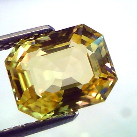 4.54 Ct Unheated Untreated Natural Ceylon Yellow Sapphire AAAAA