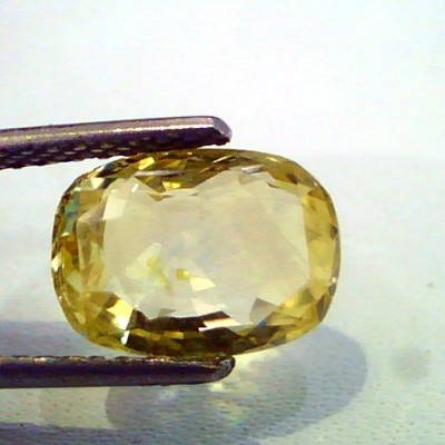 4.70 Ct Certified Unheated Natural Ceylon Yellow Sapphire/Pukhraj A++
