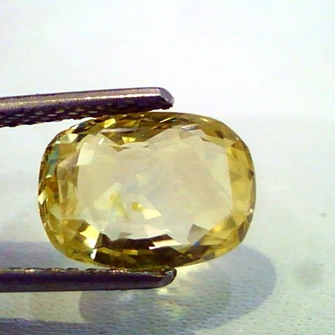 4.70 Ct Certified Unheated Natural Ceylon Yellow Sapphire/Pukhraj A++