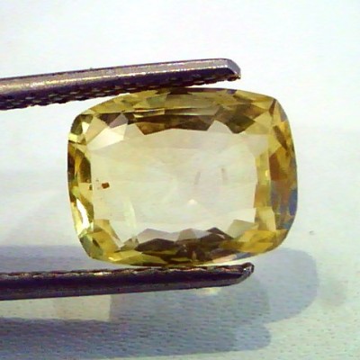 4.70 Ct GII Certified Unheated Natural Ceylon Yellow Sapphire/Pukhraj