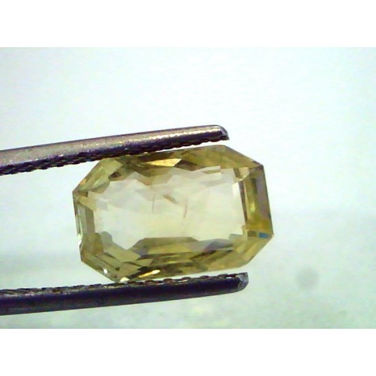 4.85 Ct Unheated Untreated Natural Ceylon Yellow Sapphire Gems