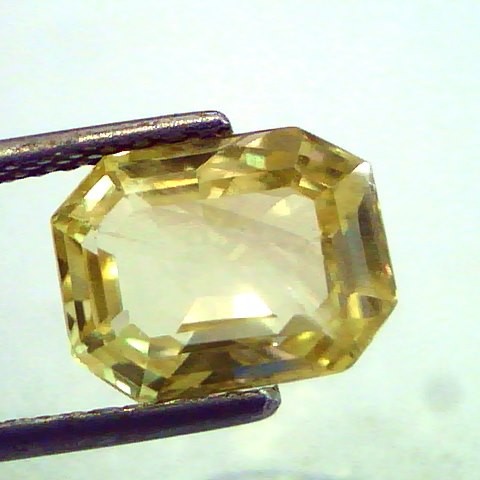 4.94 Ct Unheated Untreted Natural Ceylon Yellow Sapphire/Pukhraj