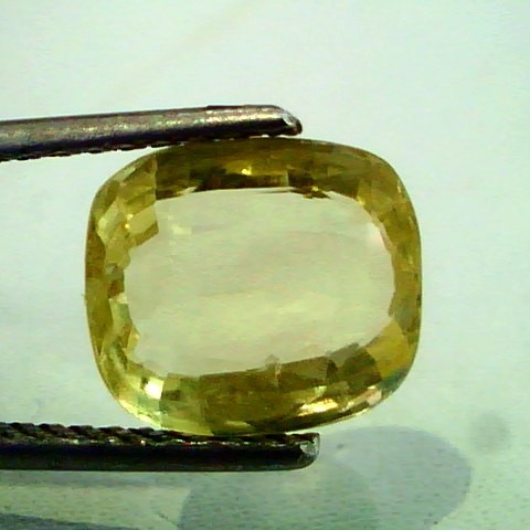5 Ct Unheated Untreted Natural Ceylon Yellow Sapphire Pukhraj Gems